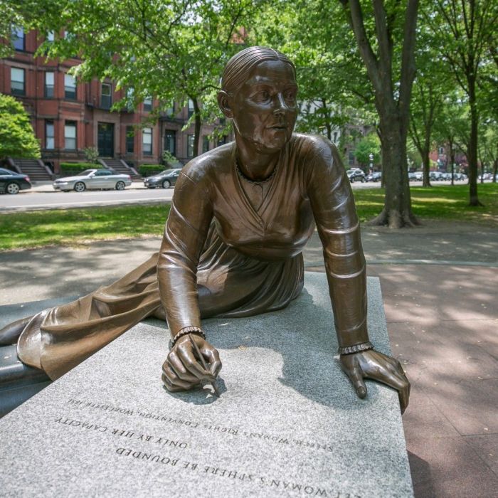 Lucy Stone Boston Womens Memorial Statue Comm Ave